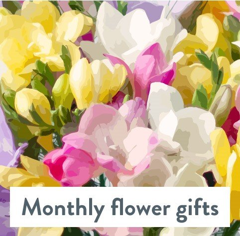 Hand Tied Monthly Flower Gift